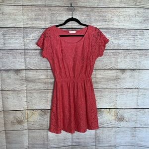 Lush Blush Pink Lace Summer Dress